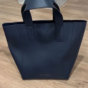 Loeffler Randall Navy Leather Tote Bag